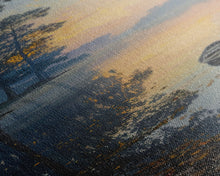 Carregar imagem no visualizador da galeria, Calm River Reflection with a Lone Boat, Skinny and Tall Art, Serene Landscape Framed Canvas Print, Tranquil Wall Art