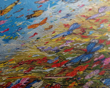 Carregar imagem no visualizador da galeria, Butterflies In The Spring Framed Canvas Print, Wood Framed Art, Living Room Decor, Girl's Room Gift Idea, Nursery Decor, Minimalist Whimsical Decor