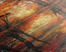 Carregar imagem no visualizador da galeria, Fall Forest Reflected in The Lake, Framed Canvas Print, Whimsical Home Decor, Unique Wall Art Gift Idea For Housewarming