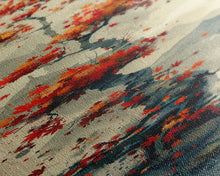 Carregar imagem no visualizador da galeria, Autumn Bonsai Tree Traditional Japanese Style Nature Art On Framed Canvas Print In Ukiyo-e Art Design Tall Skinny Wood Block Wall Decor