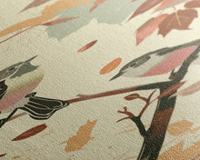 Cargar imagen en el visor de la galería, Charming Small Birds On Autumn Branches For Cozy Fall-Themed Wall Art Japanese Style Framed Canvas Print