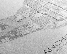 Load image into Gallery viewer, Anchorage Street Map, Alaska Map, Travel Wall Art, City Map Wall Art, Bedroom Art, Modern Art, Wall Art, Canvas Print, Canvas Wall Art