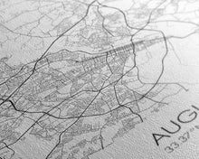 Load image into Gallery viewer, Augusta Street Map, Georgia Map, City Map Art, Dorm Wall Art, Adventure Wall Art, Minimalist Art, Wall Art, Canvas Print, Canvas Wall Art