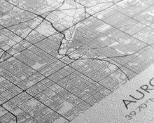 Load image into Gallery viewer, Aurora Street Map, Colorado Map, City Map Print, Travel Lover Gift, Above Bed Art, Minimalist Art, Wall Art, Canvas Print, Canvas Wall Art