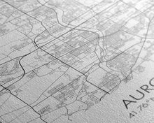 Carregar imagem no visualizador da galeria, Aurora Street Map, Illinois Map, City Map Wall Art, Daughter Gift, Travel Map, Minimalist Art, Wall Art, Canvas Print, Canvas Wall Art