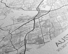 Carregar imagem no visualizador da galeria, Austin Street Map, Texas Map, City Map Art, Office Wall Art, Travel Décor, Minimalist Art, Wall Art, Canvas Print, Canvas Wall Art