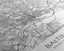 Carregar imagem no visualizador da galeria, Baltimore Street Map, Maryland Map, City Wall Art, Travel Print, Bedroom Print, Modern Art, Wall Art, Canvas Print, Canvas Wall Art