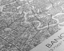 Load image into Gallery viewer, Bangkok Street Map, Thailand Map, City Wall Art, Asia Travel Art, Reception Décor, Modern Art, Wall Art, Canvas Print, Canvas Wall Art