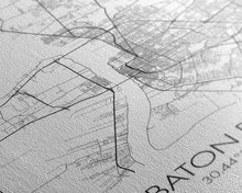 Load image into Gallery viewer, Baton Rouge Street Map, Louisiana Map, City Map Art, Modern Art, Wall Art, Canvas Print, Canvas Wall Art, Travel Gift, Home Wall Art