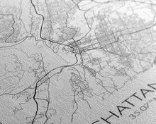 Cargar imagen en el visor de la galería, Chattanooga Street Map, Tennessee Map, City Map Art, Modern Art, Wall Art, Canvas Print, Canvas Wall Art, Office Wall Art, Travelling Gifts