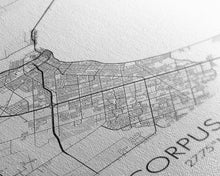 Load image into Gallery viewer, Corpus Christi Street Map, Texas Map, City Map Art, Minimalist Art, Wall Art, Canvas Print, Travel Wall Décor, Gift For Dad, Office Décor