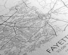 Carregar imagem no visualizador da galeria, Fayetteville Street Map, North Carolina Map, City Map Art, Minimalist Art, Wall Art, Canvas Print, Travel Wall Print, Wanderlust Gift
