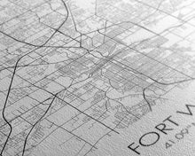 Carregar imagem no visualizador da galeria, Fort Wayne Street Map, Indiana Map, City Map Art, Minimalist Art, Wall Art, Canvas Print, Office Wall Décor, Gifts For Him, Travel Print