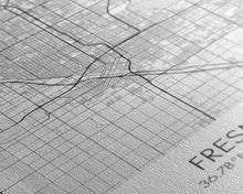 Carregar imagem no visualizador da galeria, Fresno Street Map, California Map, City Map Art, Minimalist Art, Wall Art, Canvas Print, Bar Wall Art, Teen Gift, Travel Wall Art,