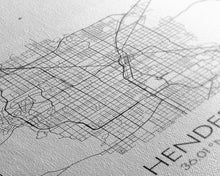 Load image into Gallery viewer, Henderson Street Map, Nevada Map, City Map Art, Minimalist Wall Art, Wall Art, Canvas Print, Gifts For Her, Travel Art, Man Cave Art,