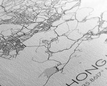 Load image into Gallery viewer, Hong Kong Street Map, China Map, Asia City Map Art, Minimalist Art, Wall Art, Canvas Print, Wanderlust Gift, Home Office Art, Travel Art