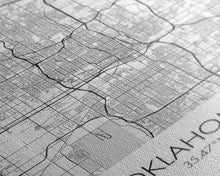 Load image into Gallery viewer, Oklahoma City Street Map, Oklahoma Map, City Map Art, Modern Art, Wall Art, Canvas Print, Bedroom Prints, Anniversary Gift, Travel Wall Art