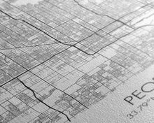 Load image into Gallery viewer, Peoria Street Map, Arizona Map, City Map Art, Minimalist Art, Wall Art, Canvas Print, Living Room Wall Art, Travel Gifts For Men, Travel Art