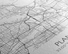 Load image into Gallery viewer, Plano Street Map, Texas Map, City Map Art, Minimalist Art, Wall Art, Canvas Print, Wall Art Prints, Travelling Gift, Living Room Décor