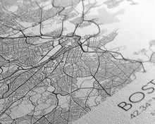 Load image into Gallery viewer, Boston Street Map, Massachusetts Map, City Map Art, Modern Art, Wall Art, Canvas Print, Wall Art For Bedroom, Gifts For Him, Travel Décor