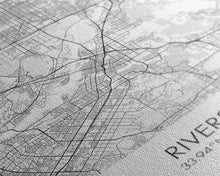 Load image into Gallery viewer, Riverside Street Map, California Map, City Map Art, Minimalist Art, Wall Art, Canvas Print, Office Wall Décor, Gifts For Dad, Travel Print