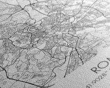 Load image into Gallery viewer, Rome Street Map, Italy Map, Europe City Map Art, Minimalist Art, Wall Art, Canvas Print, Girl Room Décor, Housewarming Gift, Travel Wall Art