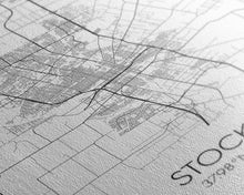 Load image into Gallery viewer, Stockton Street Map, California Map, City Map Print, Modern Wall Art, Wall Art, Canvas Print, Boyfriend Gift, Travel Wall Décor, Art Print