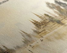 Load image into Gallery viewer, Ananda Temple Travel Poster Print, Framed Canvas Wall Art, Metal Wall Art, Myanmar art, Gift For Him, Travel Wall Art, Travel Lover Gift