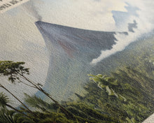 Load image into Gallery viewer, Arenal Volcano Travel Poster Print, Framed Canvas Print, Costa Rica Travel Art, Wood Framed Art, Wall Hanging, Home Decor