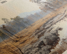 Load image into Gallery viewer, Bandhavgarh National Park Framed Canvas Print Travel Poster | Wall Art | Home Decor | Gift For Travel Lover | Wall Hanging | Original Art