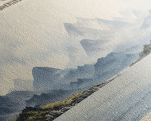 Load image into Gallery viewer, Beagle Channel Travel Poster Print, Framed Canvas Print, COUNTRY Travel Art, Wood Framed Art, Wall Hanging, Home Decor