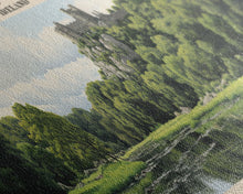 Load image into Gallery viewer, Blarney Castle COUNTRY | Framed Travel Poster Canvas Print | Trendy Wall Art | Watercolor Painting | Living Room Art | Unique Art