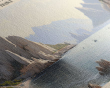 Carregar imagem no visualizador da galeria, Calanques National Park COUNTRY | Framed Travel Poster Canvas Print | Trendy Wall Art | Watercolor Painting | Living Room Art | Unique Art