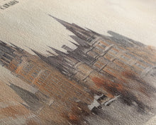 Cargar imagen en el visor de la galería, Château Frontenac COUNTRY Travel Poster Print, Framed Canvas Print, COUNTRY Travel Art, Wood Framed Art, Wall Hanging, Home Decor