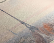 Load image into Gallery viewer, Eiffel Tower Travel Poster Print, Framed Canvas Print, COUNTRY Travel Art, Wood Framed Art, Wall Hanging, Home Decor