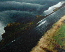 Carregar imagem no visualizador da galeria, A Thunderstorm at night over the lake, canvas print, rain storm over a lake, cool wall art, unique wall art, ready to hang canvas