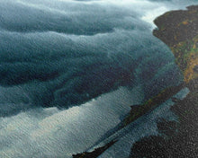 Carregar imagem no visualizador da galeria, Foggy night rainstorm over the lake canvas print, nature and landscape wall art, ready to hang, cool wall art