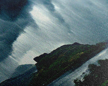 Carregar imagem no visualizador da galeria, Foggy night rainstorm over the lake canvas print, nature and landscape wall art, ready to hang, cool wall art