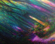 Load image into Gallery viewer, Beautiful Fantasy wall art, canvas print, magical forest, fantasy landscape art, ready to hang wall art