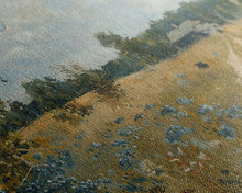 Load image into Gallery viewer, Blue Bonnets and Country Roads, Texas Art, Framed Canvas Print, Wood Frame Art, Metal Art, Metal Wall Art, Primitive Home Decor