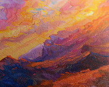 Load image into Gallery viewer, Arizona Desert Sunset Art Print - Framed Canvas Metal or Oil Painting - Southwestern Decor