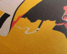 Load image into Gallery viewer, Cowboy Silhouette with Hat and Cigarette - Framed Canvas Print, Western Pop Art, Rustic Decor for Living Room or Office