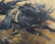 Load image into Gallery viewer, Dynamic Cowboy on Horseback Framed Canvas Print - Energetic Western Decor, Action Wall Art for Living Room, Bedroom