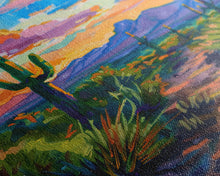 Carregar imagem no visualizador da galeria, Framed Canvas Print, Sunset Over Desert with Cacti, Stunning Wall Art for Living Room or Bedroom Decor