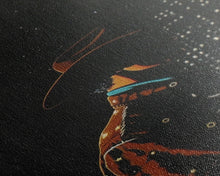 Load image into Gallery viewer, Cowboy in the City Night Print - Framed Canvas Wall Art, Urban Western Decor, City Cowboy Artwork for Living Room, Modern Western Art