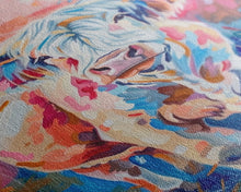 Load image into Gallery viewer, Colorful Highland Cow Art - Rustic Farmhouse Wall Decor, Vibrant Animal Painting, Living Room Art, Highland Cow Canvas Print