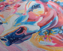 Cargar imagen en el visor de la galería, Floral Crowned Cow Portrait - Whimsical Farmhouse Wall Art, Vibrant Animal Painting, Bedroom Decor, Cute Cow Canvas Print