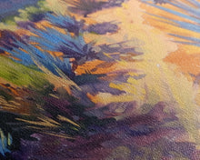 Load image into Gallery viewer, Desert Pathway with Vibrant Foliage, Perfect for Living Room Art, Framed Canvas Print, Bohemian Decor, Nature Inspired Wall Art