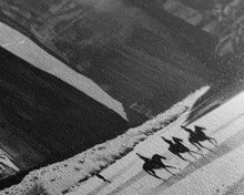 Load image into Gallery viewer, Cowboys Riding in Dusty Canyon, Striking Wall Art for Living Room or Bedroom, Framed Canvas Print, Home Decoration