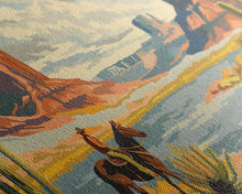 Load image into Gallery viewer, Cowboy in Monument Valley Landscape, Framed Canvas Print for Rustic Living Room Decor, Western Art for Bedroom and Home Decoration